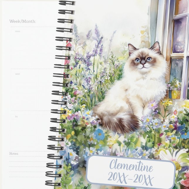 Ragdoll Cat Undated Appointment Book Diary  Planner (Creator Uploaded)