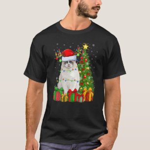 Ragdoll Cat Xmas Holiday Santa Ragdoll Christmas T-Shirt