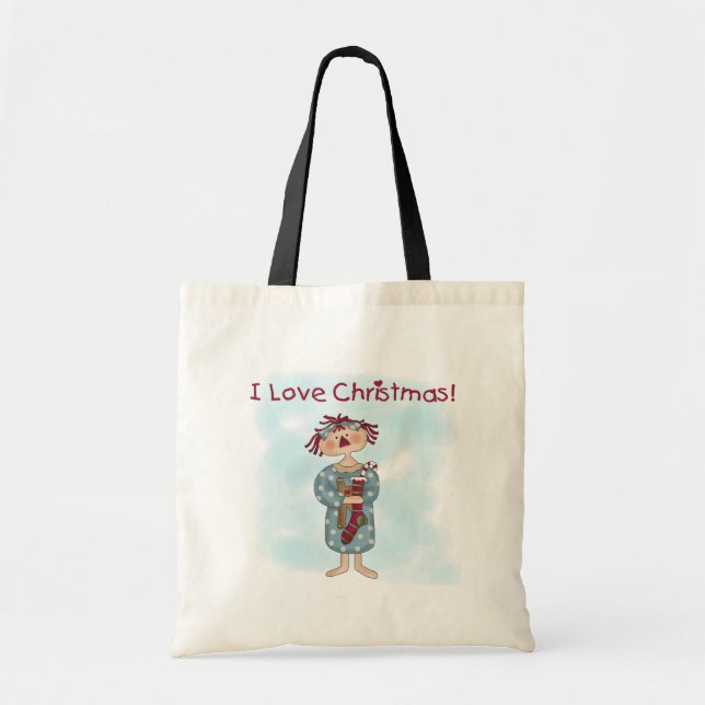 Ragdoll I Love Christmas Tshirts and Gifts Tote Bag (Front)