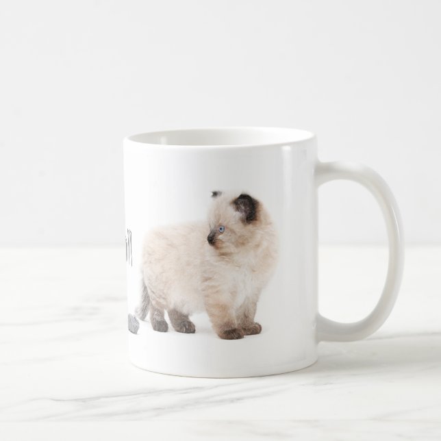 Ragdoll kitten sketch mug (Right)