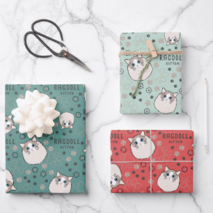Ragdoll Kitten Wrapping Paper Sheets
