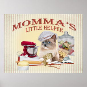 Ragdoll Momma's helper Prints