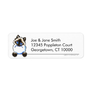 Ragdoll Ragamuffin Cat Clean and Simple Return Address Label