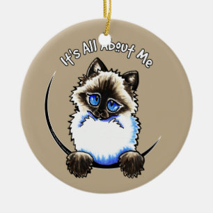 Ragdoll Ragamuffin Its All About Me Ceramic Tree Decoration