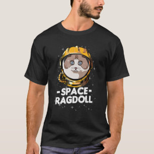 Ragdoll Space Astronaut Cat Mum T-Shirt