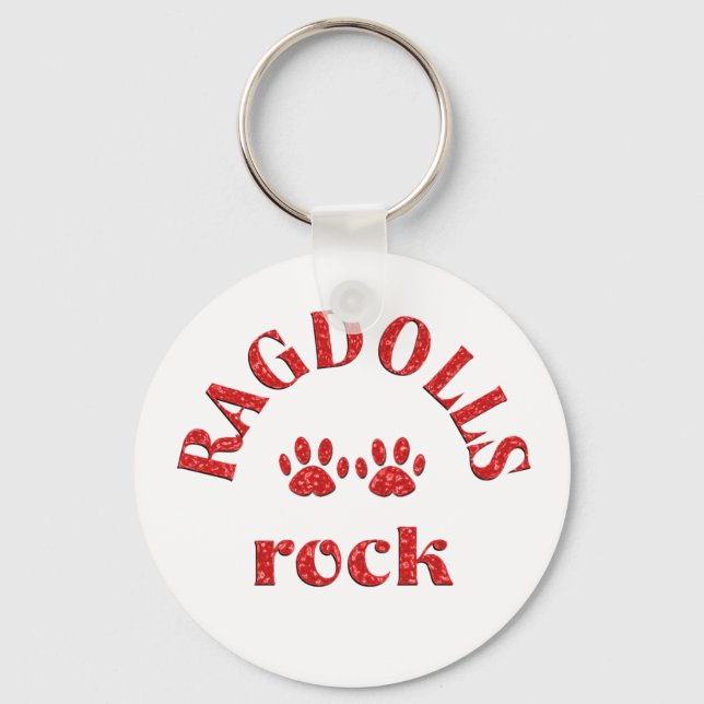Ragdolls Rock Key Ring (Front)