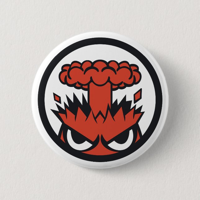 Rage 6 Cm Round Badge (Front)