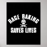 Rage Baking Saves Live Skull Funny Baker Cook Chef