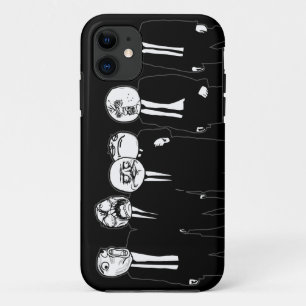 Rage Comic Meme Faces Walking. Me Gusta. iPhone 11 Case