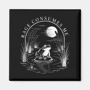 Rage Consumes Cute Funny Frog Vintage Lake Meme Magnet