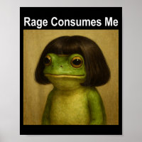 Rage Consumes Me Frog Funny Frog Bob Haircut Meme