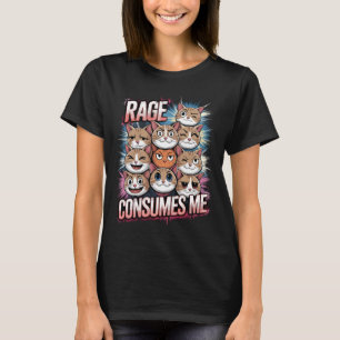 Rage Consumes Me – Funny Angry Cat Lover Gift T-Shirt