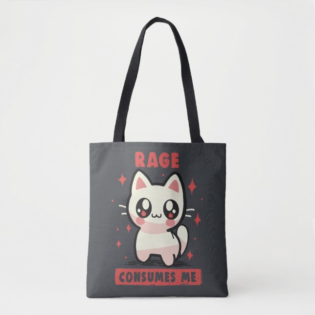 Rage Consumes Me Tote Bag (Front)