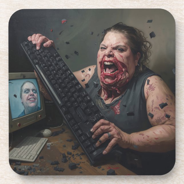 Rage Error: System Failure - Ctrl Alt Delirium Coaster (Front)