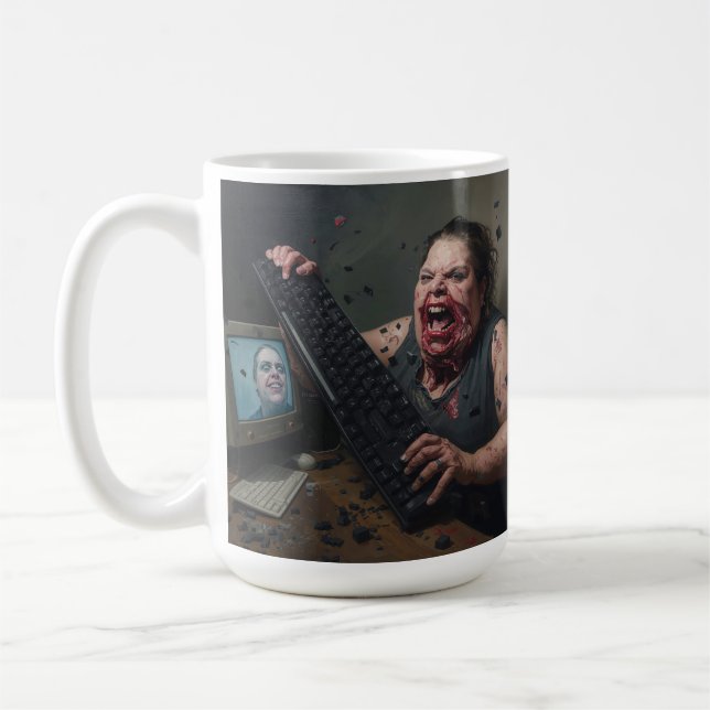 Rage Error: System Failure - Ctrl Alt Delirium Coffee Mug (Left)