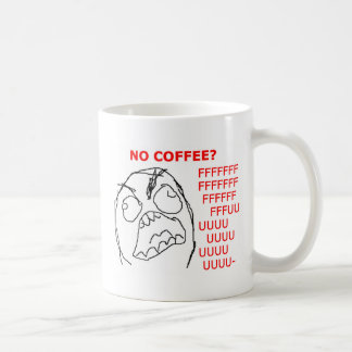 Rage Face No Coffee Coffee Mug