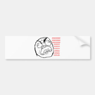 Rage Face Original Bumper Sticker