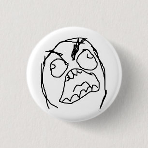 Rage Guy Angry Fuu Fuuu Rage Face Meme 3 Cm Round Badge