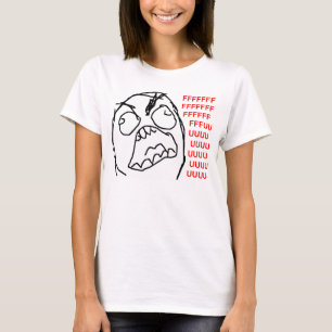 Rage Guy Angry Fuu Fuuu Rage Face Meme T-Shirt