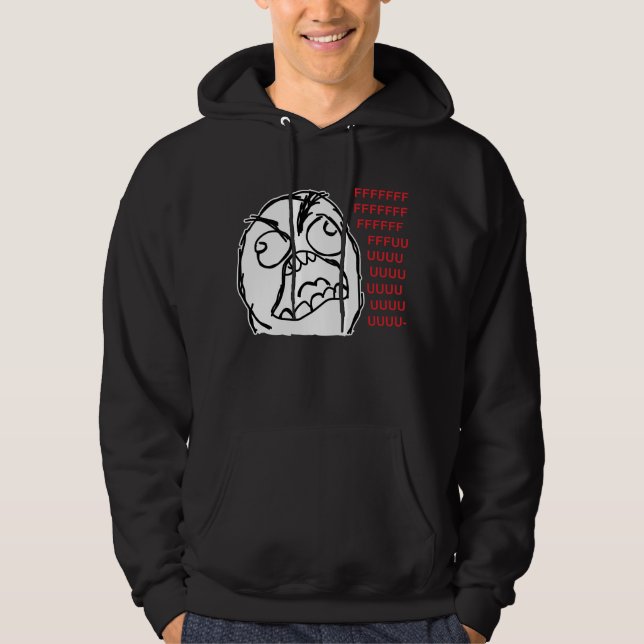 Rage guy fuuu fuuuu hoodie (Front)