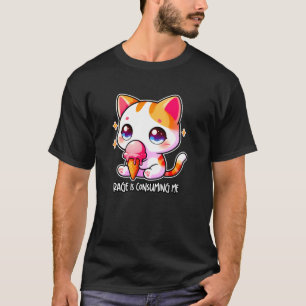 RAGE IS CONSUMING ME Cat Meme Silly Funny Angry Ca T-Shirt
