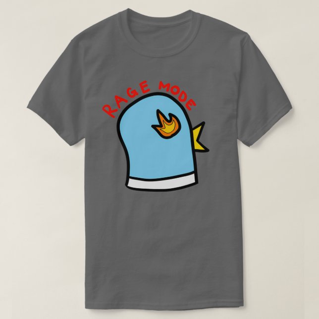 Rage Mode blue pigeon T-Shirt (Design Front)