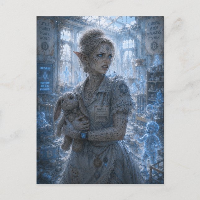 Rage / Nanny / Nursery Postcard (Front)