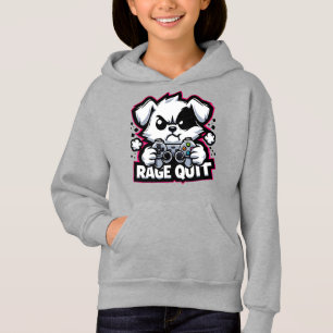Rage Quit Gaming Dog Shirt - Funny Gamer Gift for