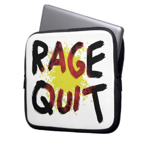 Rage Quit Laptop Sleeve
