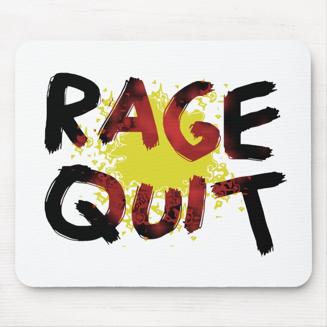 Rage Quit Mouse Pad (Front)