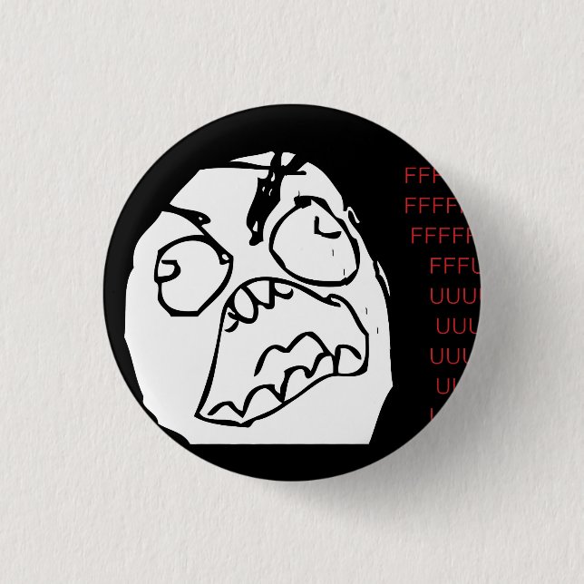 Rage Troll 3 Cm Round Badge (Front)