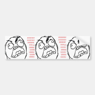 Rage Troll Bumper Sticker
