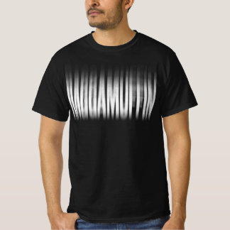 Raggamuffin Blurred Effect Typography Reggae T-Shirt