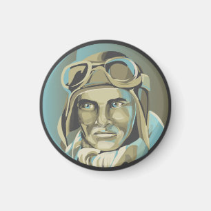 Ragged Aces Pilot Magnet