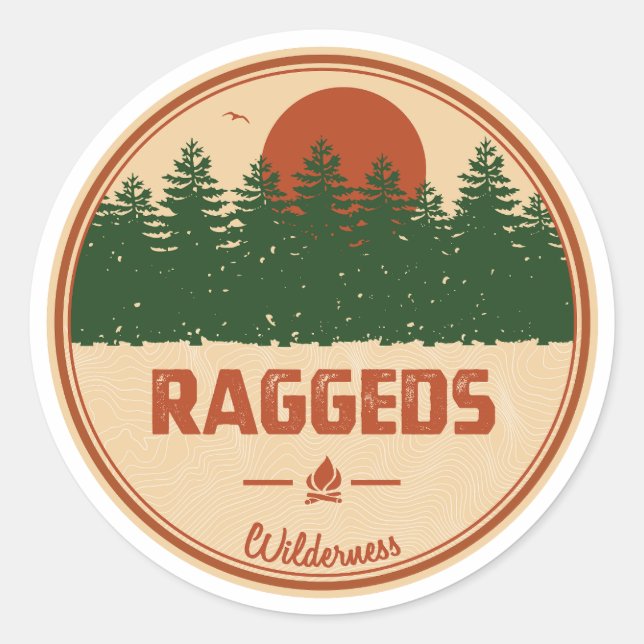 Raggeds Wilderness Colorado Classic Round Sticker (Front)