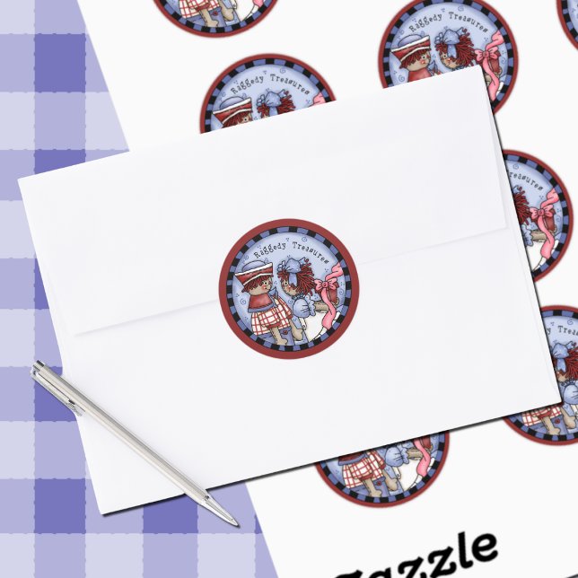 Raggedy Ann and Andy Treasures Classic Round Sticker (Creator Uploaded)