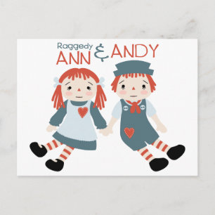 Raggedy Ann & Andy Postcard
