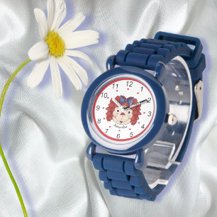 Raggedy Ann Face Personalized  Watch