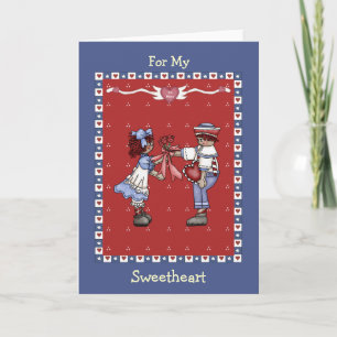Raggedy Ann Sweethearts Valentine Holiday Card