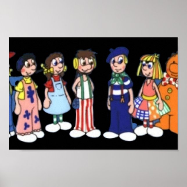 Raggy dolls cartoon  poster (Front)