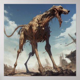 Raging Behemoth: Furious Giant Dog Poster
