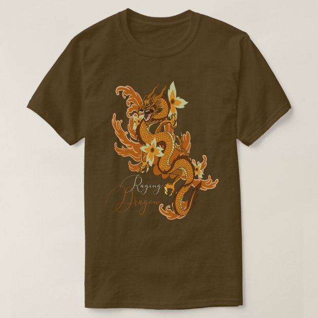 Raging Dragon Japanese T-Shirt (Design Front)