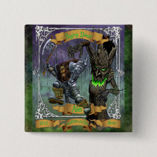 Raging Dwarf Ale 15 Cm Square Badge