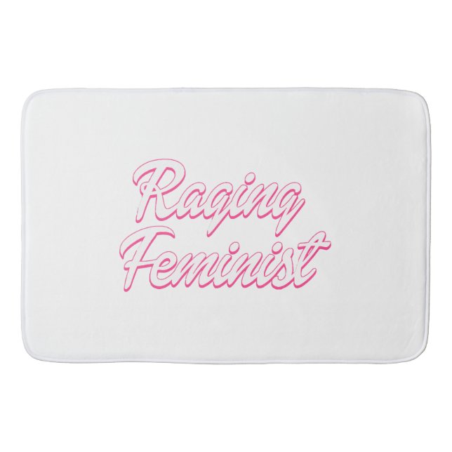 Raging Feminist Doll  Bath Mat (Front)