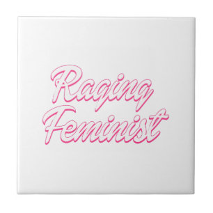 Raging Feminist Doll  Ceramic Tile