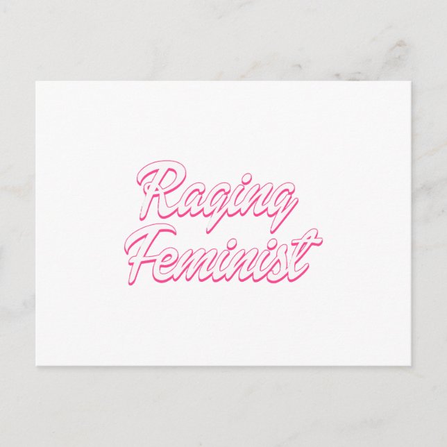 Raging Feminist Doll  Postcard (Front)