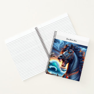 Raging Horse Lightning Notebook