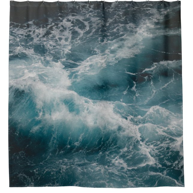 RAGING WATER SHOWER CURTAIN (Front)