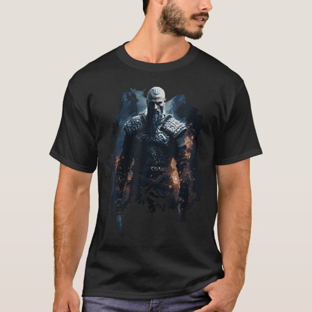 Ragnar Lothbrok - Ragnar Lodbrok - Viking Warrior T-Shirt (Front)