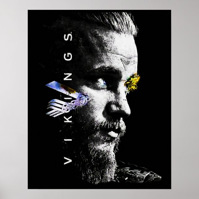 Ragnar Lothbrok Vikings Tv Series Poster (Front)